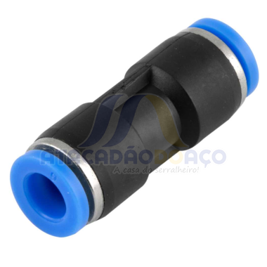 Conexao Rapida Reta - PBT 8mm (Vonder)