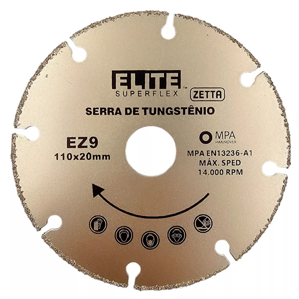 Disco de Serra P/ Mad. Tungstenio - 110mm x 20mm (Elite)