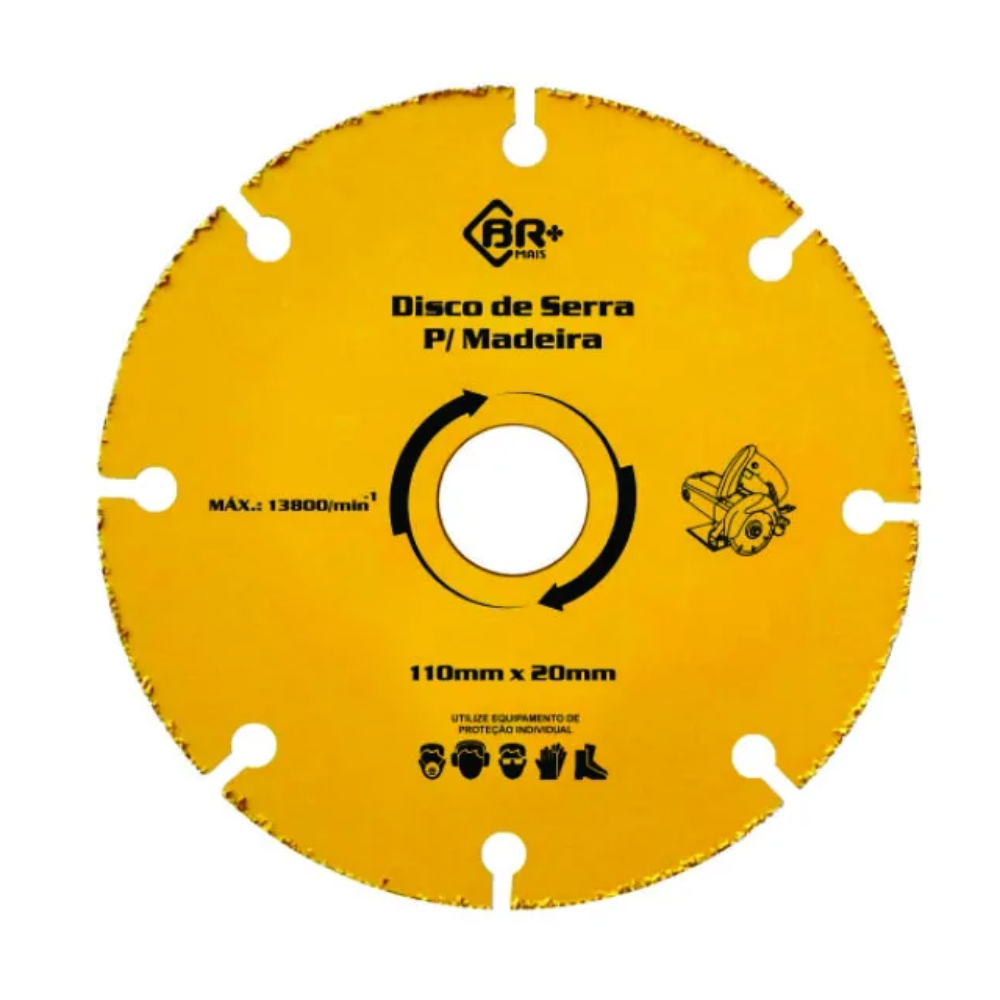 Disco de Serra P/ Madeira - 110mm x 20mm (Br Mais)