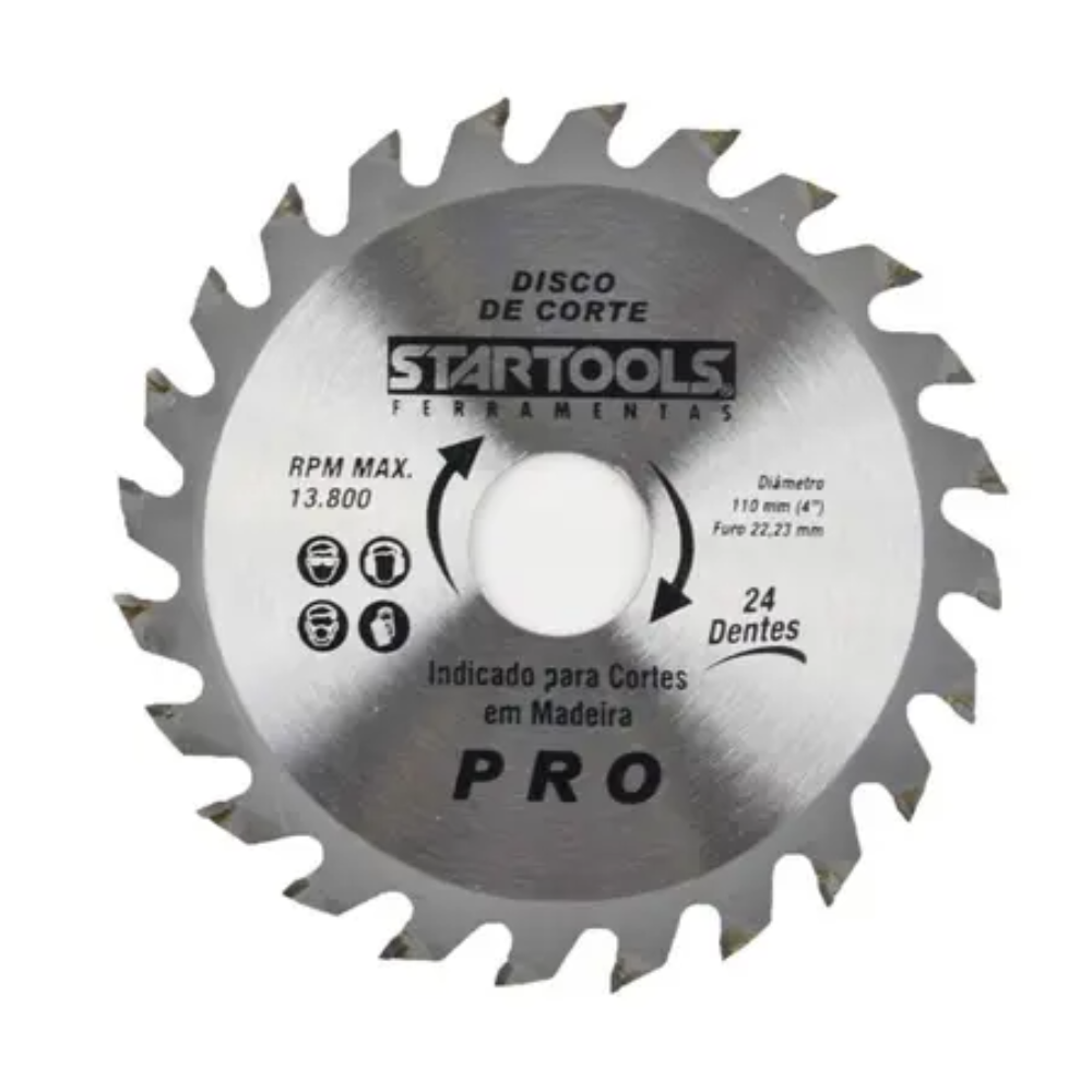 Disco de Serra P/ Madeira - 110mm (Startools)