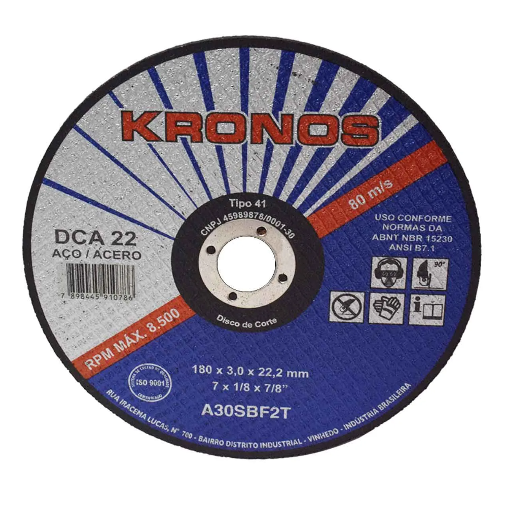 Disco de Corte 7'' ( Kronos )