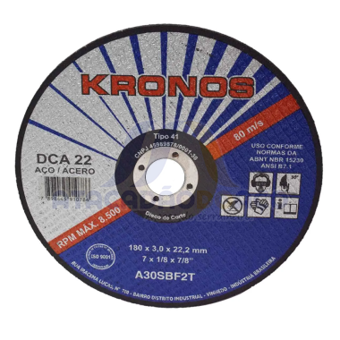 Disco de Corte 7'' ( Kronos )