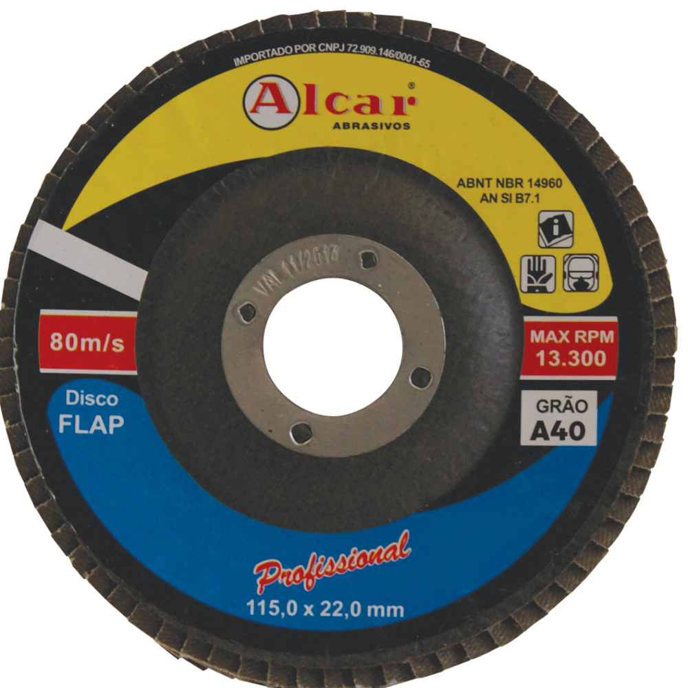 Disco Flap - 4.1/2 Grão 40