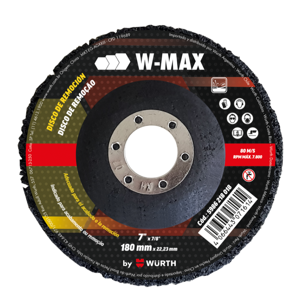 Disco de Remoçao (W- Max)
