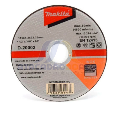 Disco de Corte Inox 4.1/2