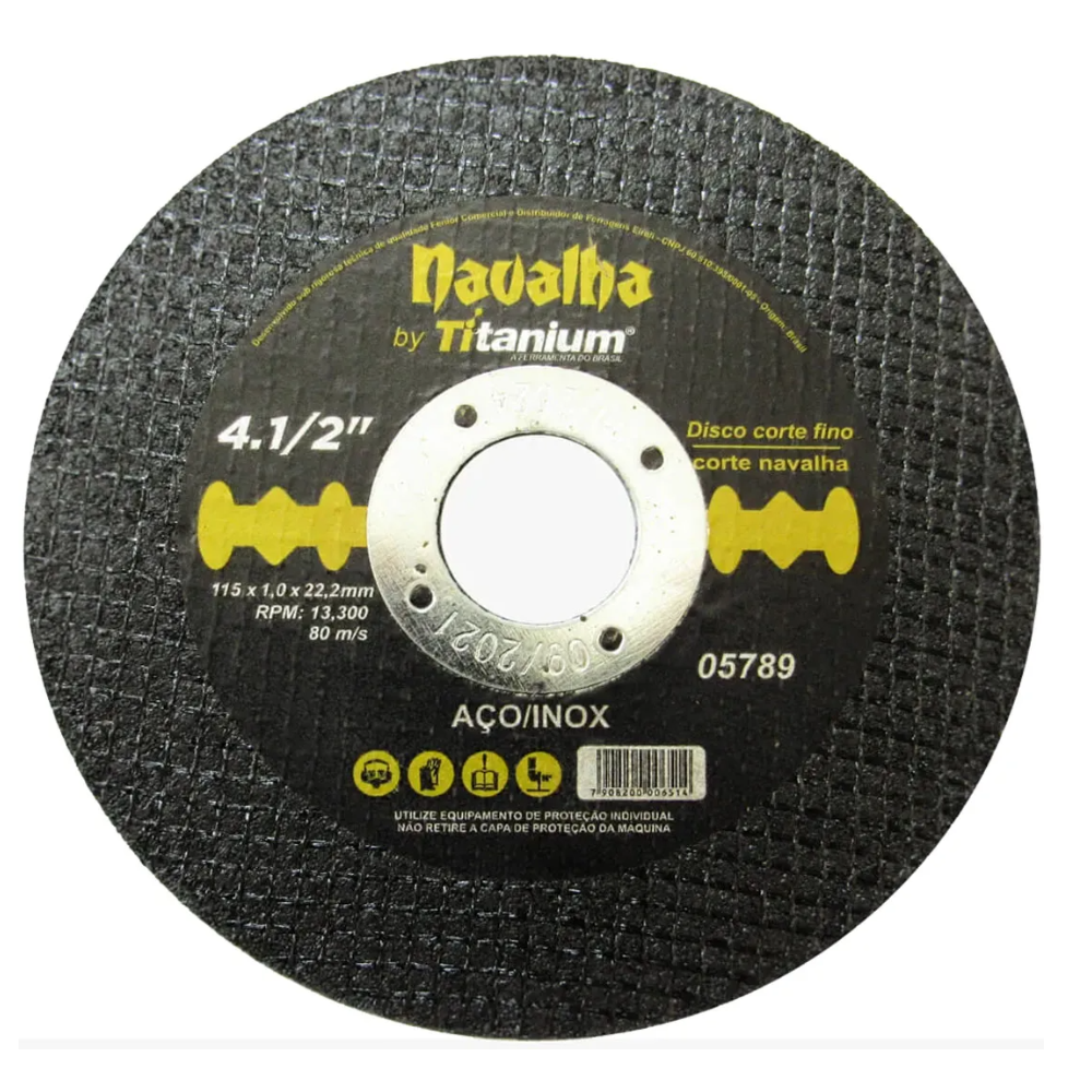 Disco de Corte Inox 4.1/2'' ( Titanium )