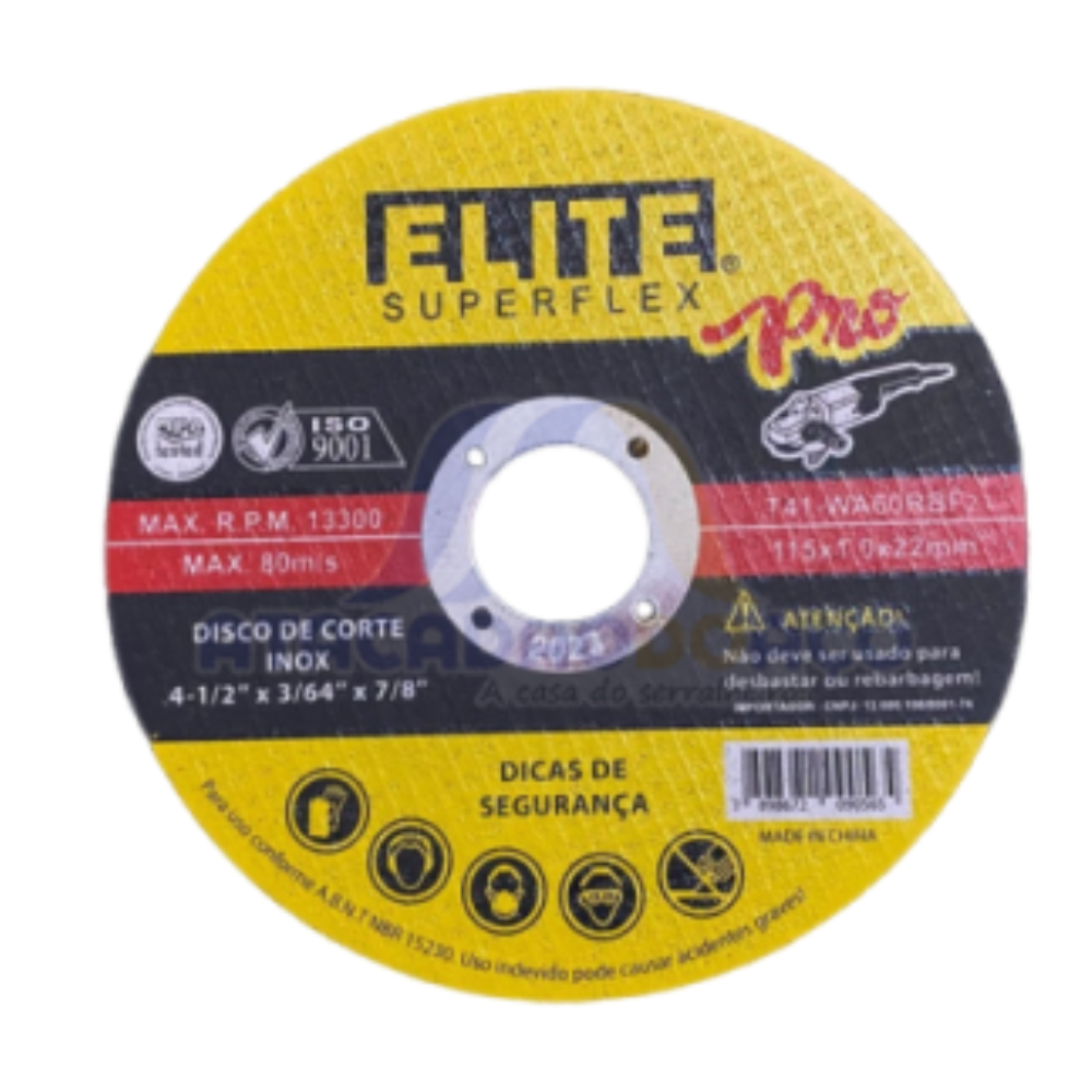 Disco de Corte Inox 4.1/2