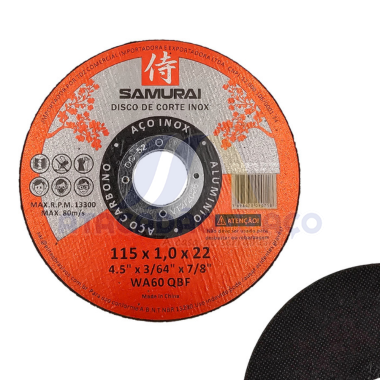 Disco de Corte Inox 4.1/2