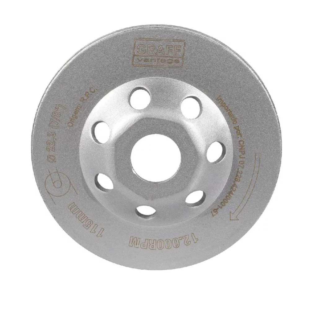 Disco Rebolo Diamantado - 115 X 22,3mm (Graff)