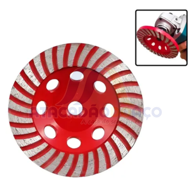 Disco Rebolo Diam. C/ Rosca - 115 X M14 (Rocast)