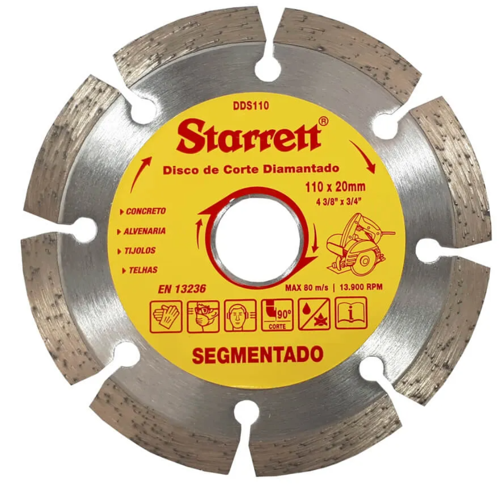 Disco Diam. Segmentado - 110mm x 20mm (Starrett)
