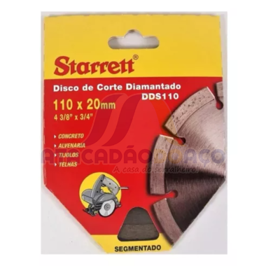 Disco Diam. Segmentado - 110mm x 20mm (Starrett)