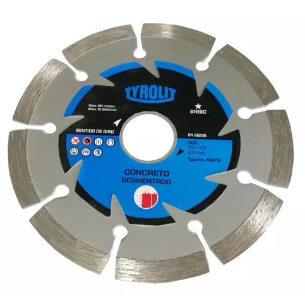 Disco Diam. Segmentado - 110mm x 20mm (Tyrolit)