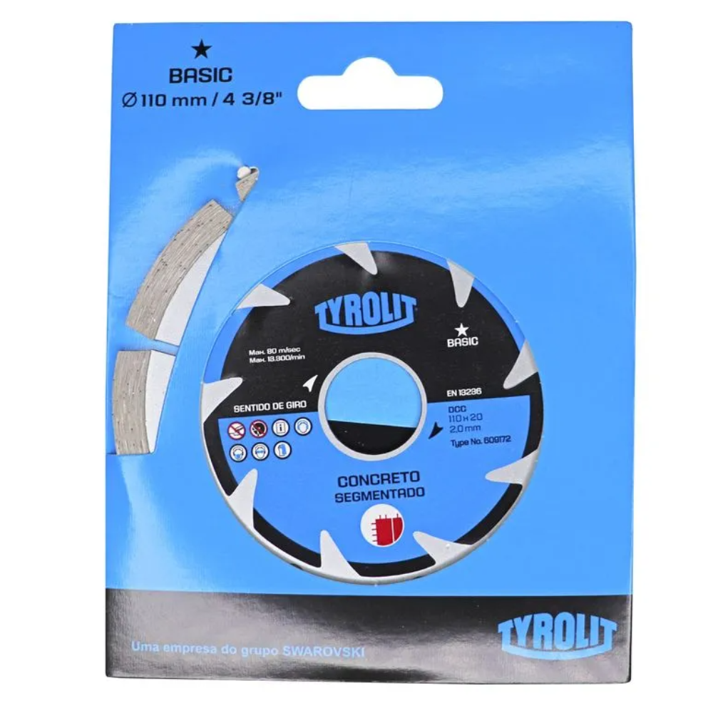 Disco Diam. Segmentado - 110mm x 20mm (Tyrolit)