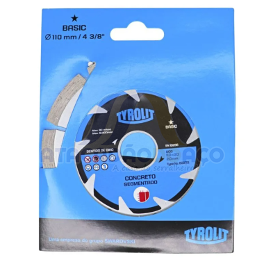 Disco Diam. Segmentado - 110mm x 20mm (Tyrolit)