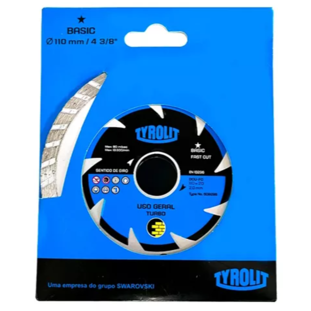 Disco Diam. Turbo - 110mm x 20mm (Tyrolit)