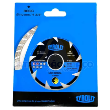 Disco Diam. Turbo - 110mm x 20mm (Tyrolit)