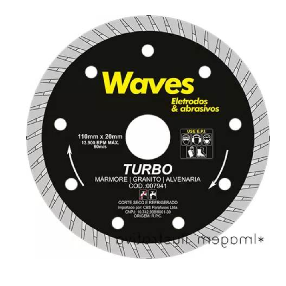 Disco Diam. Turbo Continuo - 110mm x 20mm (Waves Plus)