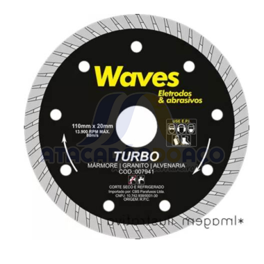 Disco Diam. Turbo Continuo - 110mm x 20mm (Waves Plus)
