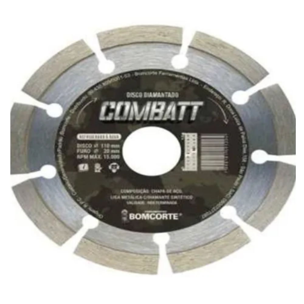 Disco Diam. Segmentado - 110mm x 20mm (Bom Corte)