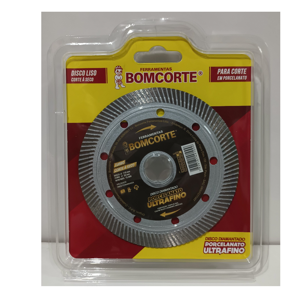 Disco Diam. Porcelanato - 110mm x 20mm (Bom Corte)