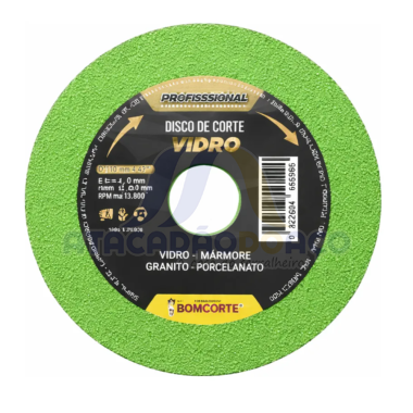 Disco de Corte Vidro 4.1/2'' (Bom Corte)