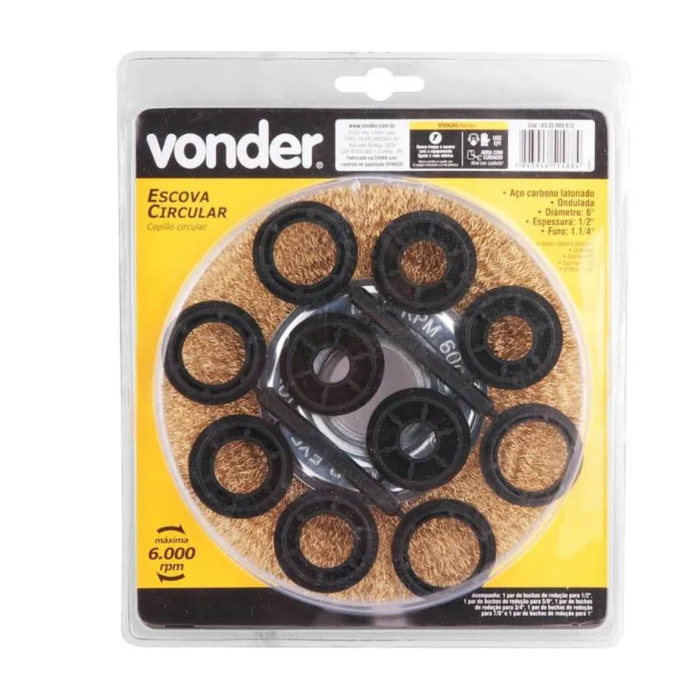 Escova Circular C/ Red. 6