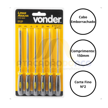 Lima Agulha Jogo C/6 Pç (Vonder)