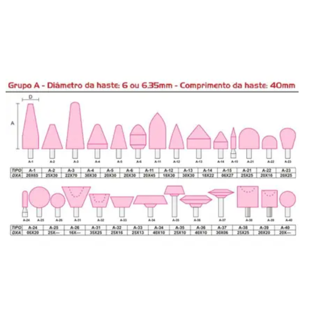 Ponta Montada A-14 20x65 Hast-1/4 (Vonder)