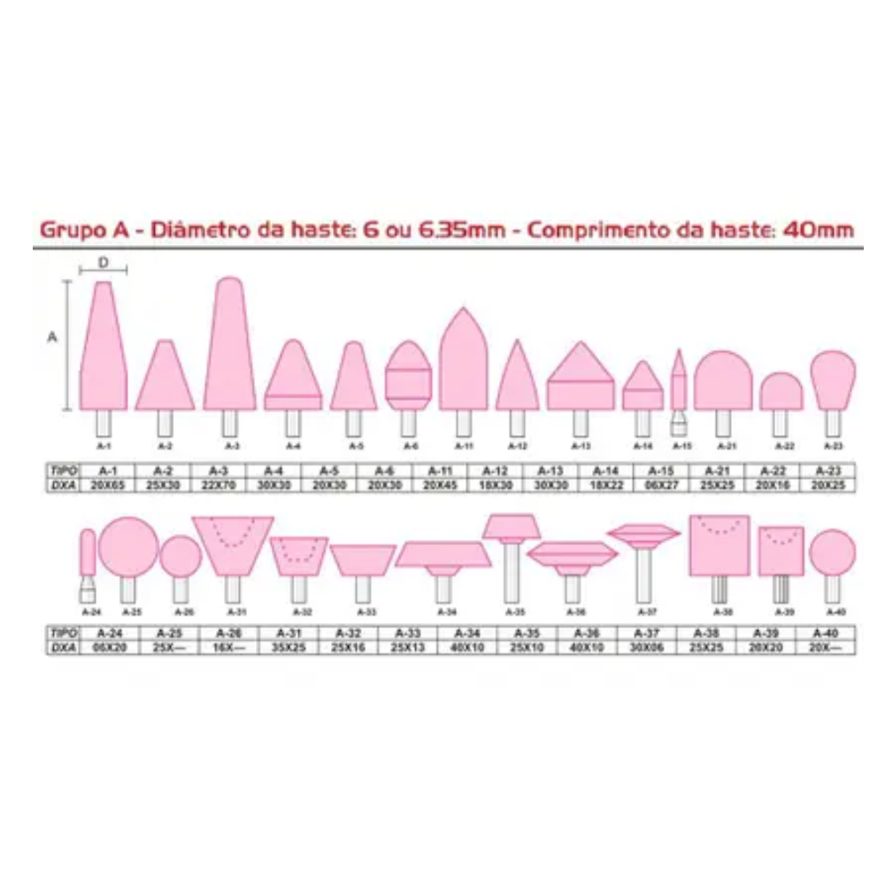 Ponta Montada A-15 20x65 Hast-1/4 (Vonder)