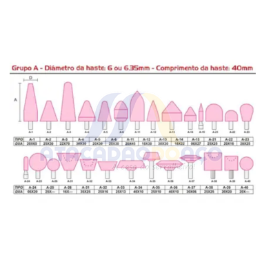 Ponta Montada A-15 20x65 Hast-1/4 (Vonder)