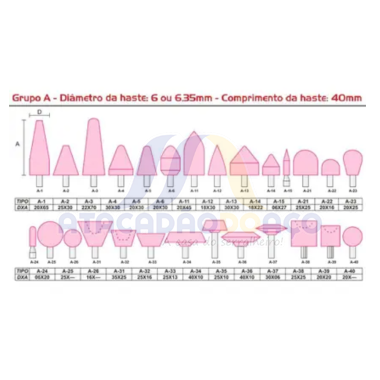 Ponta Montada A-23 20x65 Hast-1/4 (Vonder)