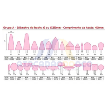 Ponta Montada A-24 20x65 Hast-1/4 (Vonder)