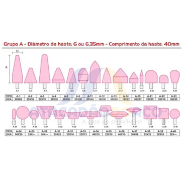 Ponta Montada A-32 25x16 Hast-1/4 (Vonder)