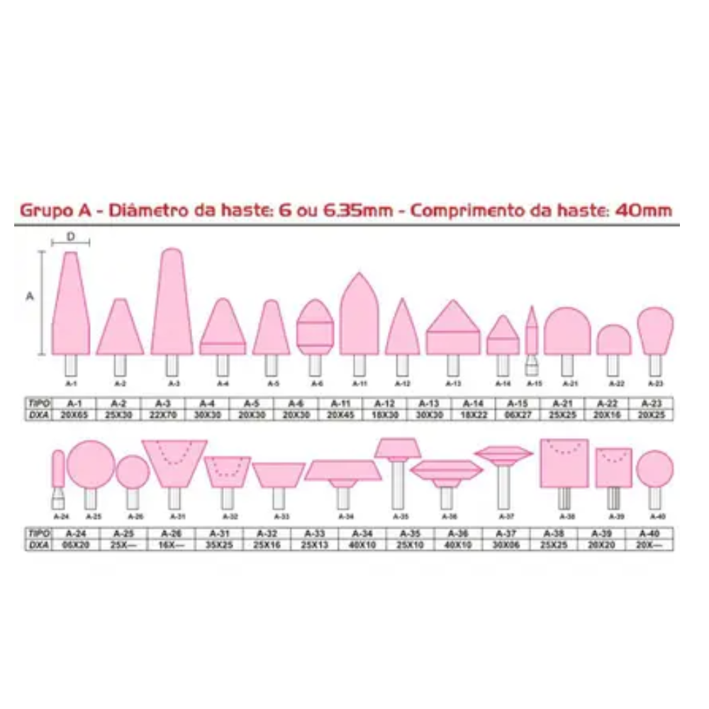 Ponta Montada A-31 20x65 Hast-1/4 (Vonder)