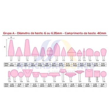 Ponta Montada A-31 20x65 Hast-1/4 (Vonder)