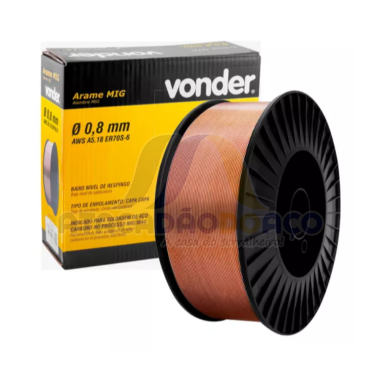 Solda Mig Rolo 15kg 0.8mm (Vonder)