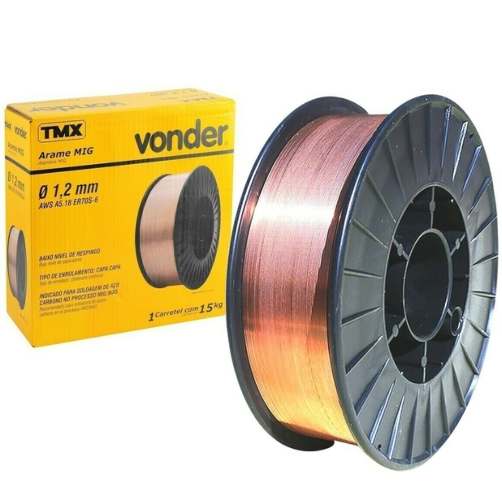 Solda Mig Rolo 15kg 1.2mm (Vonder)
