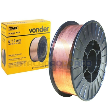 Solda Mig Rolo 15kg 1.2mm (Vonder)