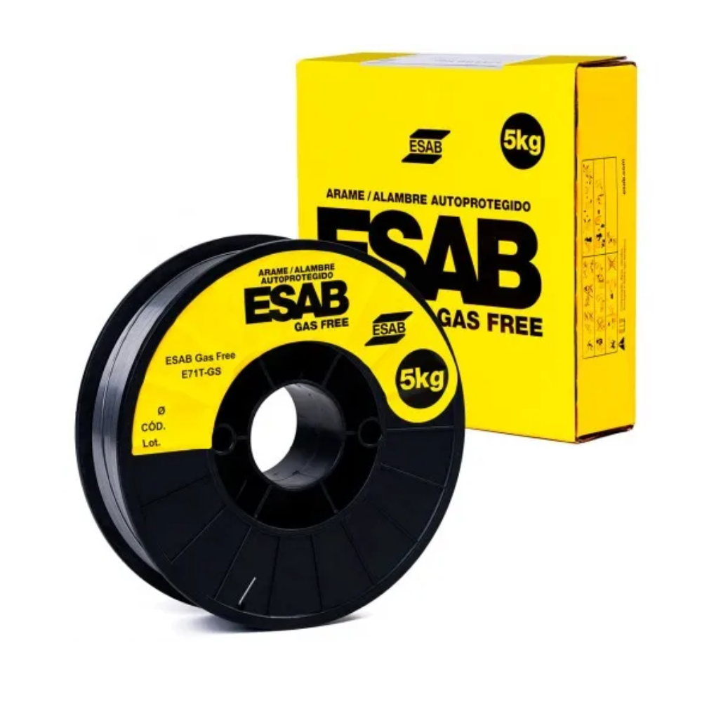 Solda Mig Rolo 05kg Gas Imbutido - 0.8mm (Esab)
