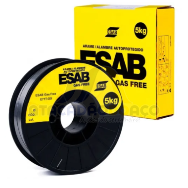 Solda Mig Rolo 1kg Gas Imbutido - 1.0mm (Esab)