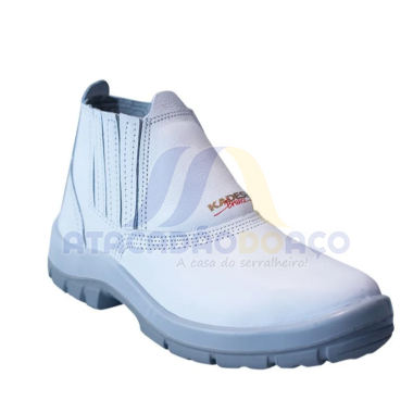Bota Bico Plastico Branco N° 39 (Kadesh)