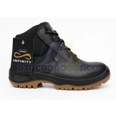 Bota Bico Plastico C/ Cadaço Infinity Nº 40 (Crival)