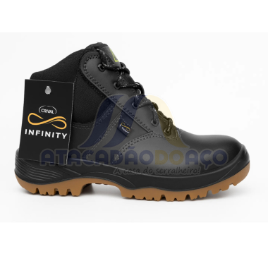 Bota Bico Plastico C/ Cadaço Infinity Nº 41 (Crival)