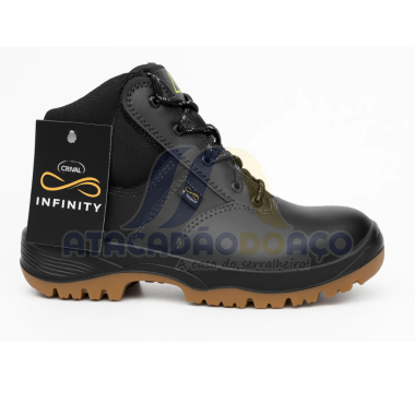 Bota Bico Plastico C/ Cadaço Infinity Nº 42 (Crival)