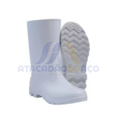 Bota PVC C/ Medio Branco Nº 38 (Kadesh)