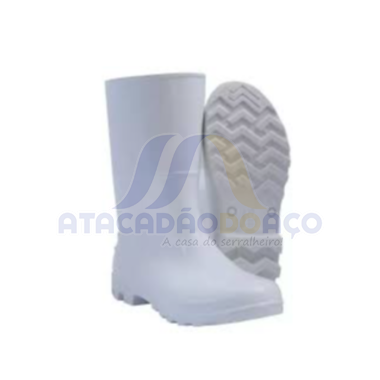 Bota PVC C/ Medio Branco Nº 39 (Kadesh)