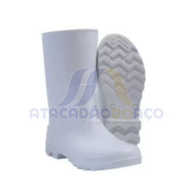 Bota PVC C/ Medio Branco Nº 41 (Kadesh)