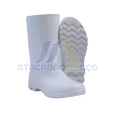 Bota PVC C/ Medio Branco Nº 42 (Kadesh)