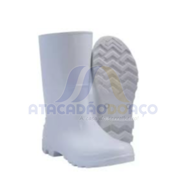 Bota PVC C/ Medio Branco N° 40 (Kadesh)